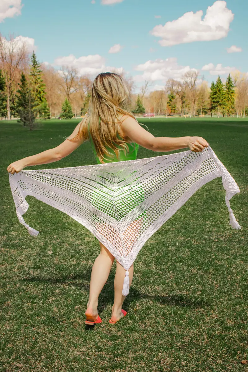Crochet Kit - Tilstone Triangle Wrap 1
