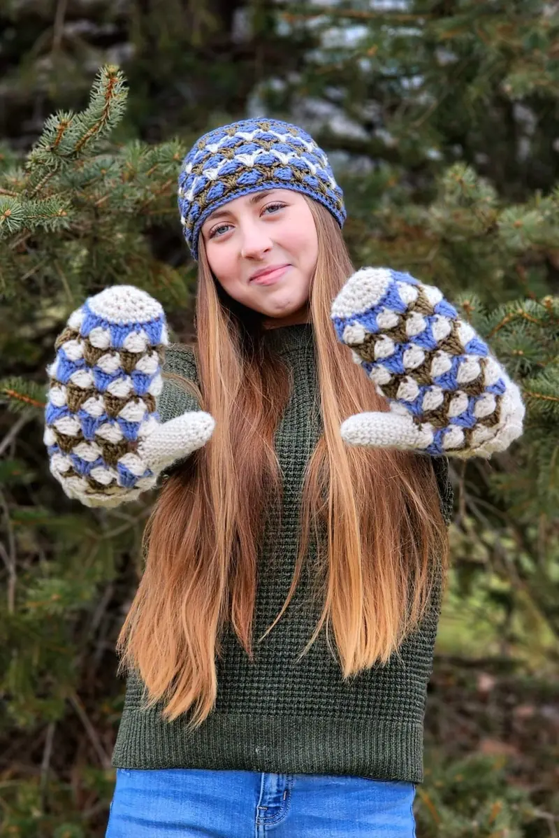 Crochet Kit - Timber Hill Headband & Mittens 1
