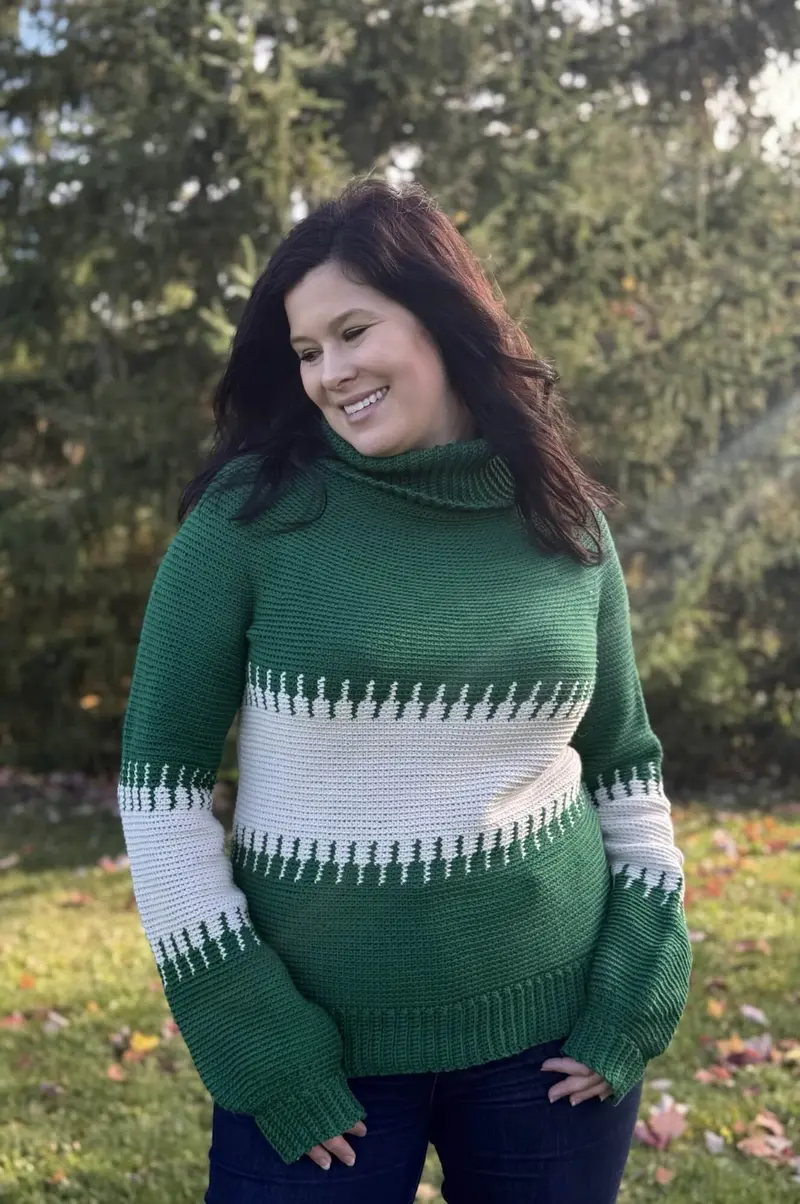 Crochet Kit - Torrey Pine Turtleneck 1