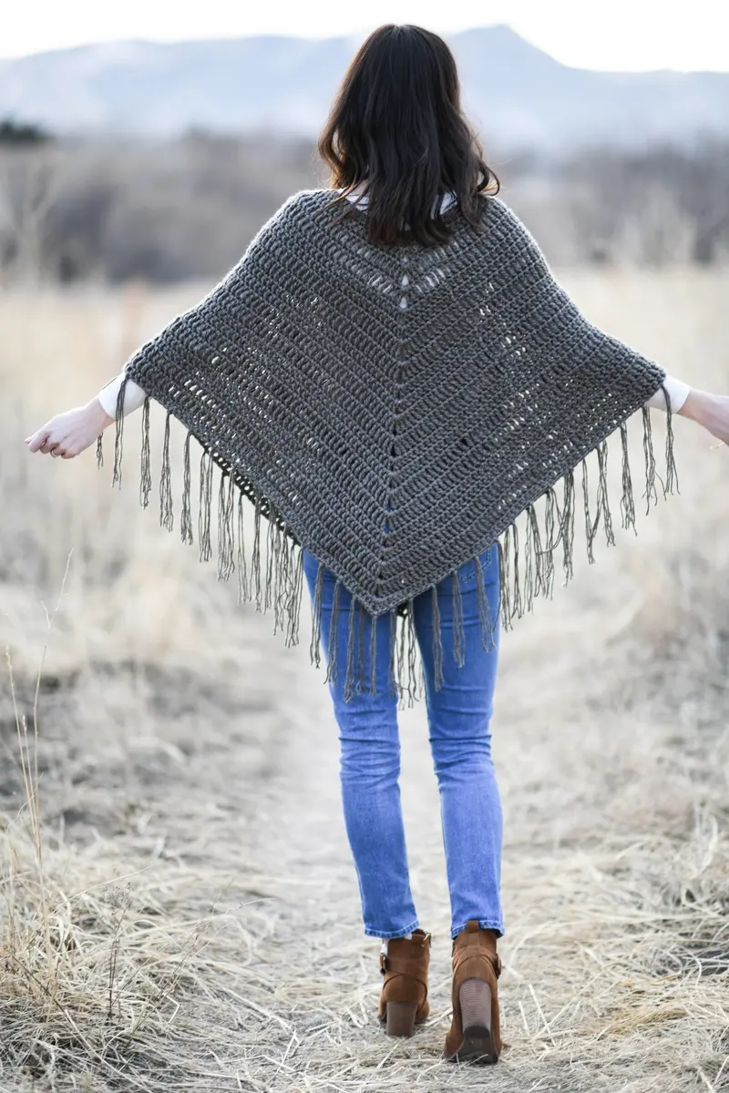 Crochet Kit - Trails End Seamless Poncho 2