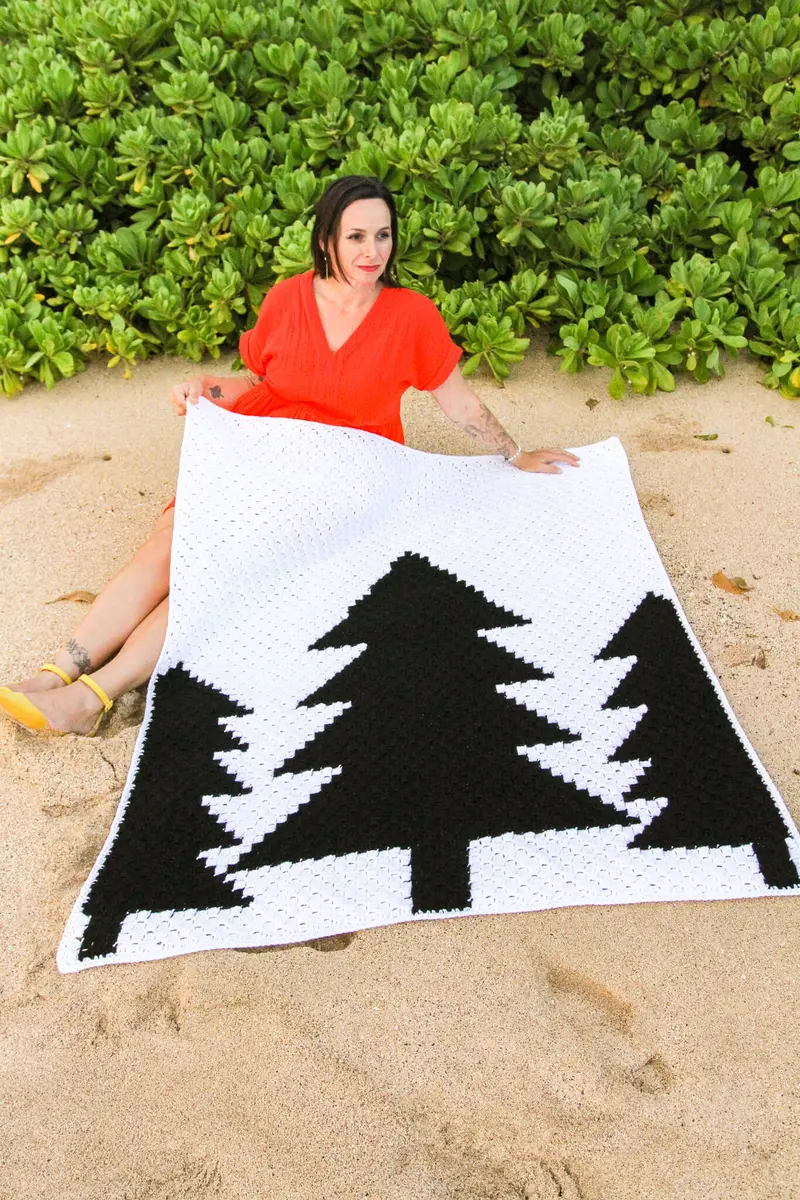 Crochet Kit - Treescape Throw 1