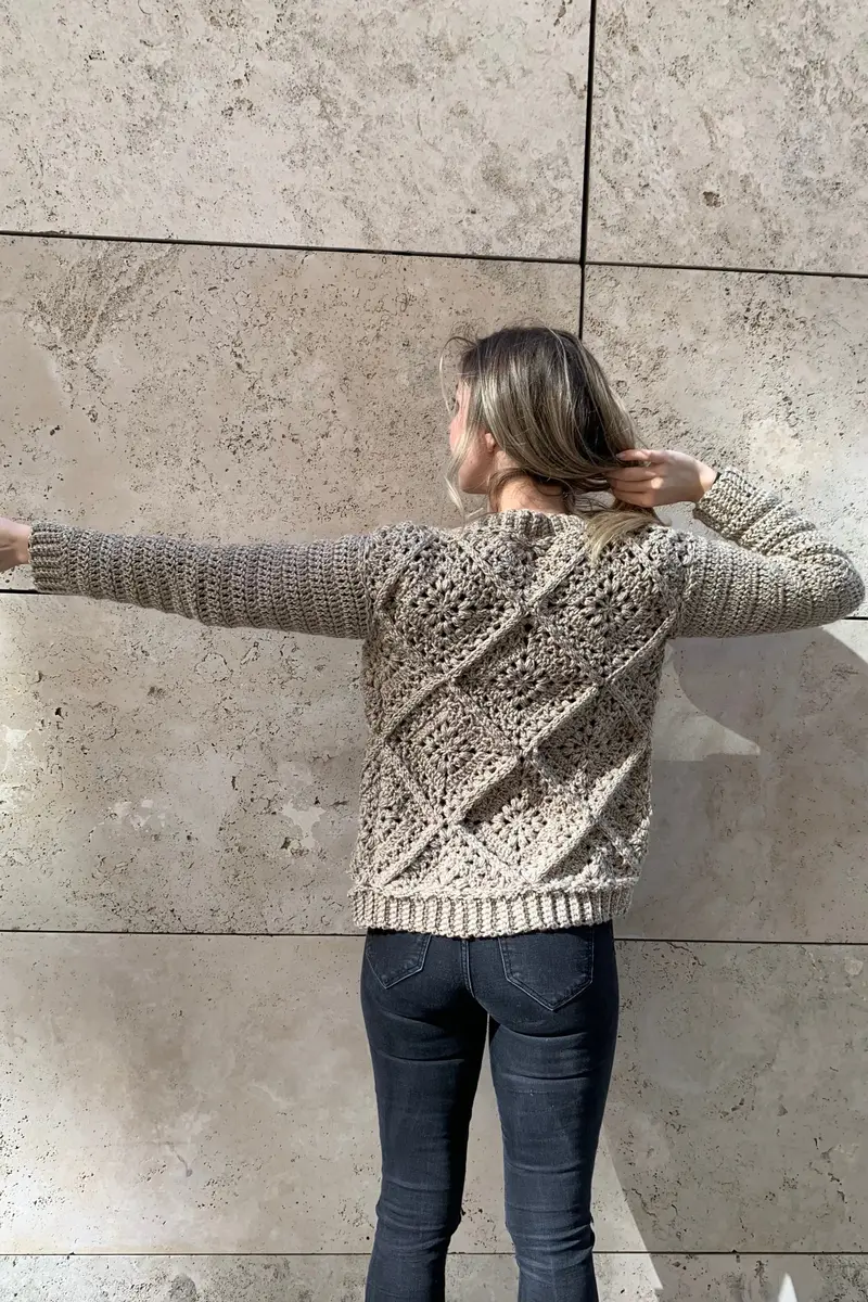 Crochet Kit - Tulip Square Cardi 1