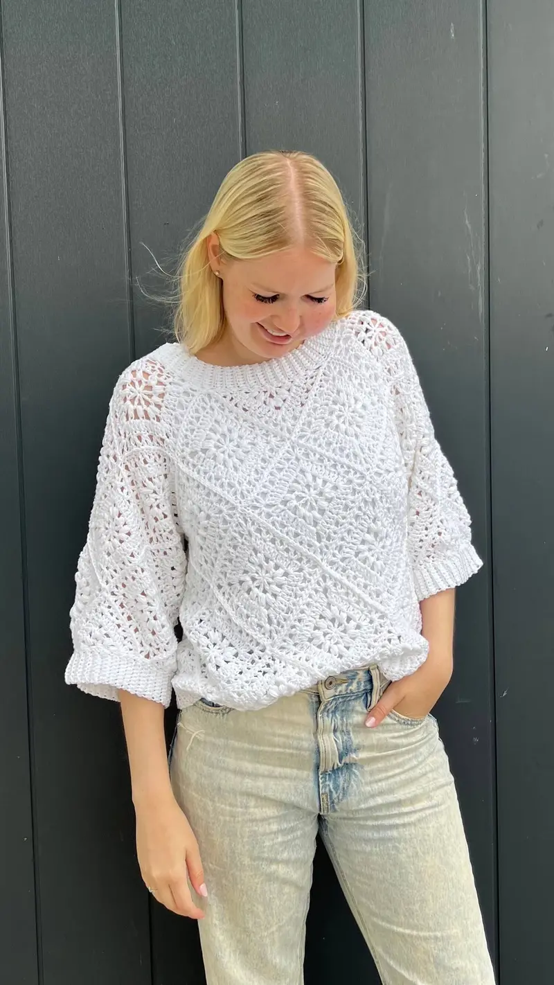 Crochet Kit - Tulip Square Summer Sweater 1