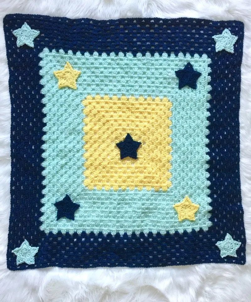 Crochet Kit - Twinkle Twinkle Baby Blanket 1