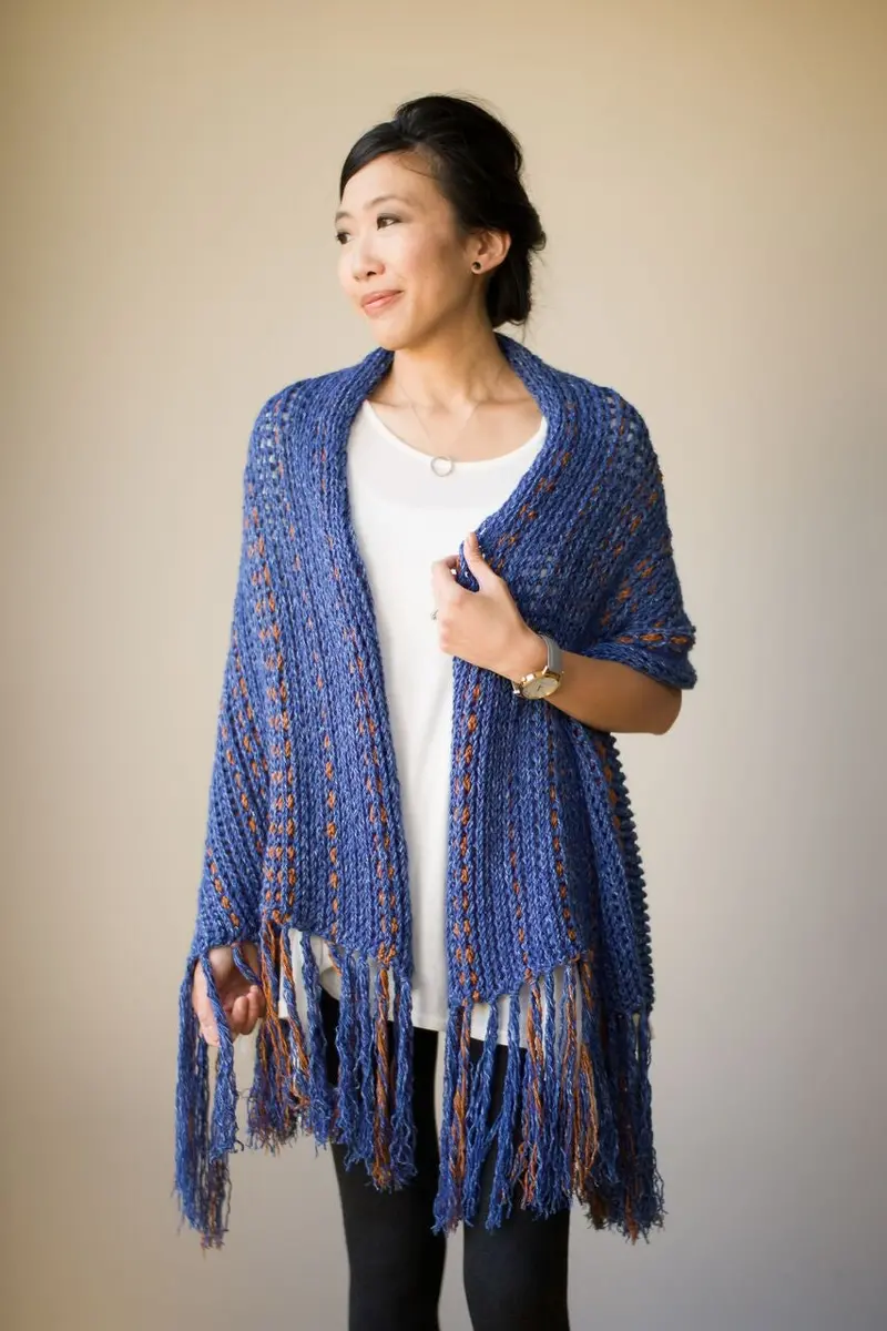 Crochet Kit - Two Tone Scarf Wrap 1