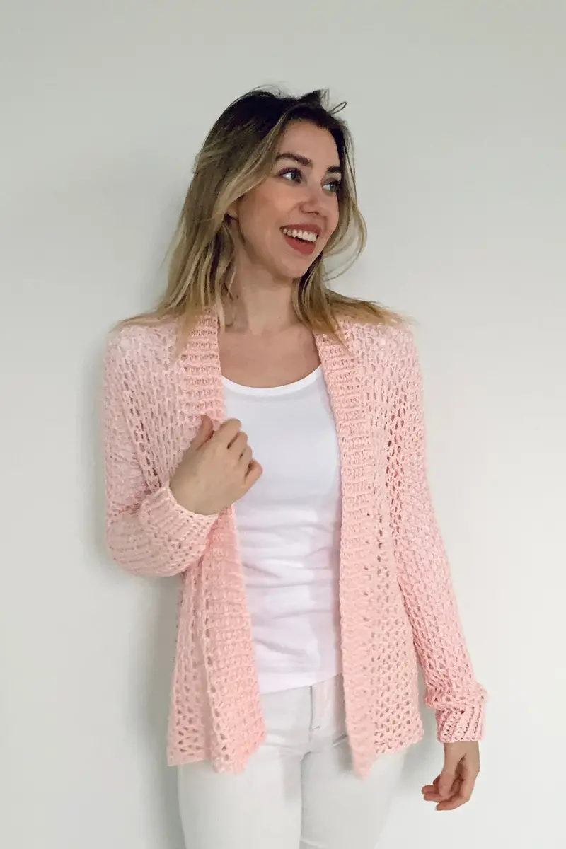 Crochet Kit - V-Stitch Cardi 1