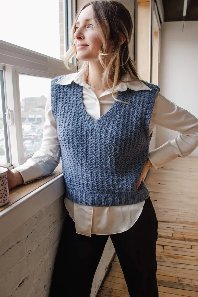 Crochet Kit - Vested Interest Slipover 1
