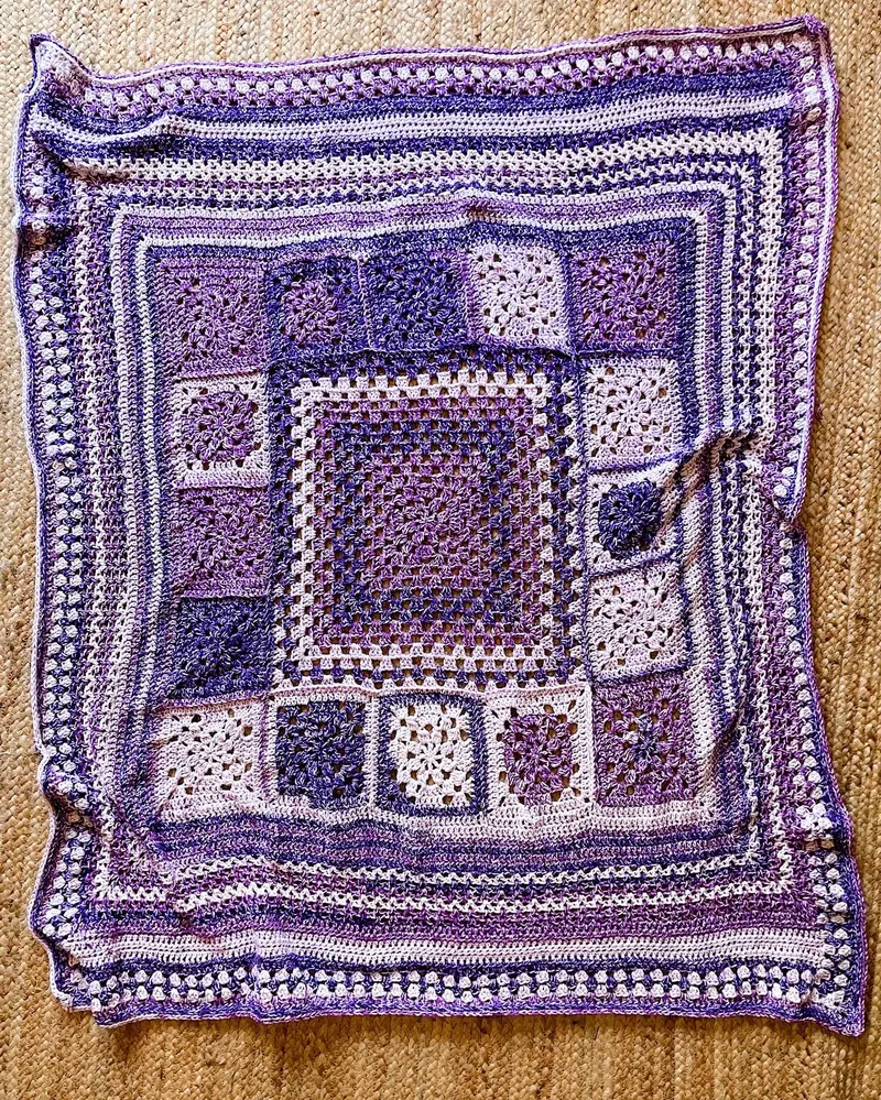 Crochet Kit - Violet Lily Afghan 2