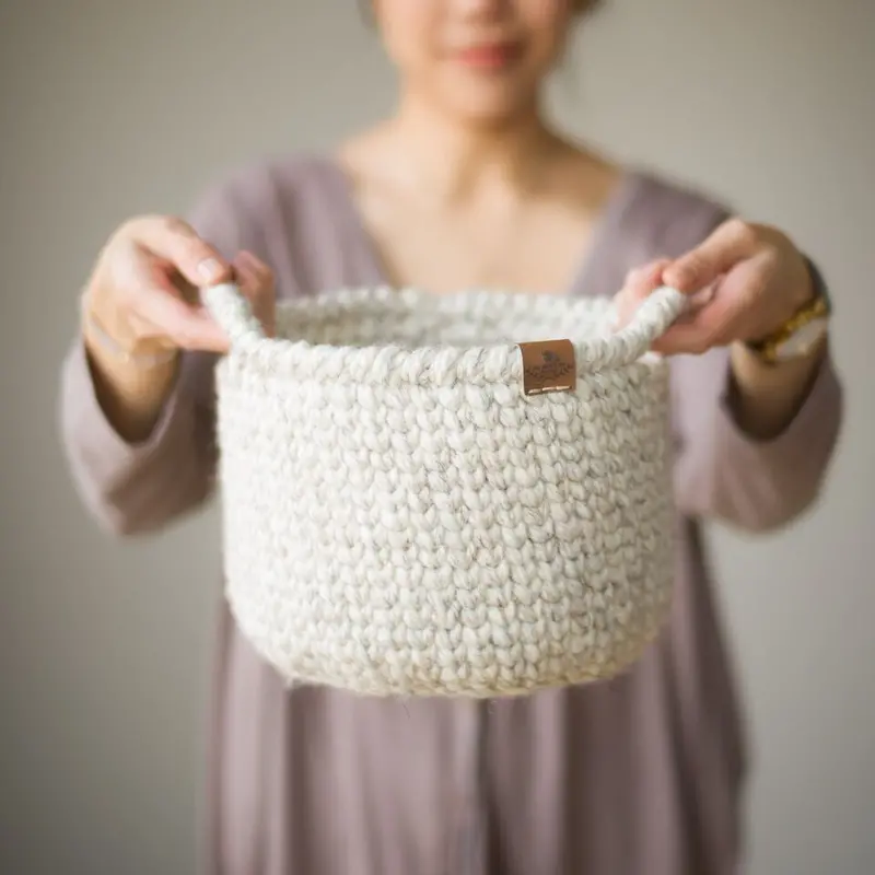Crochet Kit - Waistcoat Basket 2