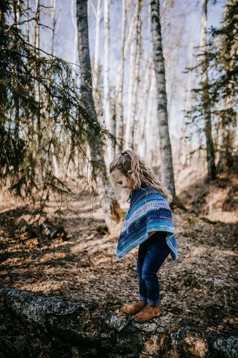 Crochet Kit - Wasilla Poncho (Child) 1