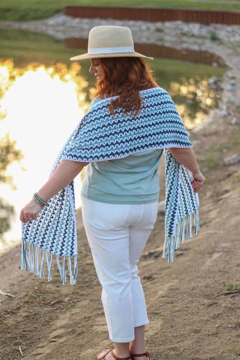 Crochet Kit - Waterstone Wrap 1