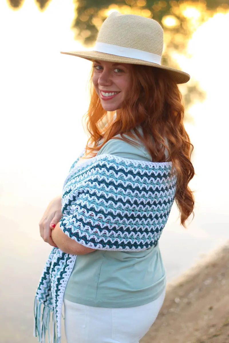 Crochet Kit - Waterstone Wrap 2