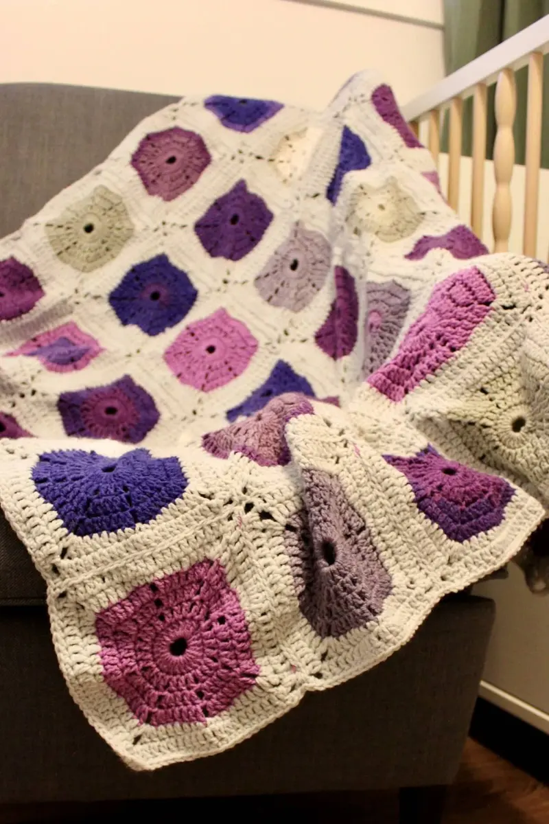 Crochet Kit - Wildflower Baby Blanket 1