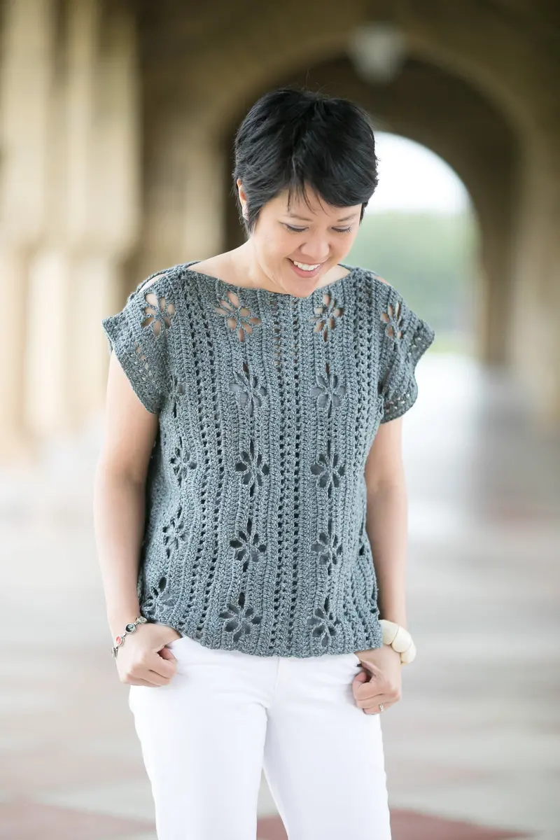 Crochet Kit - Wildflowers Top 1