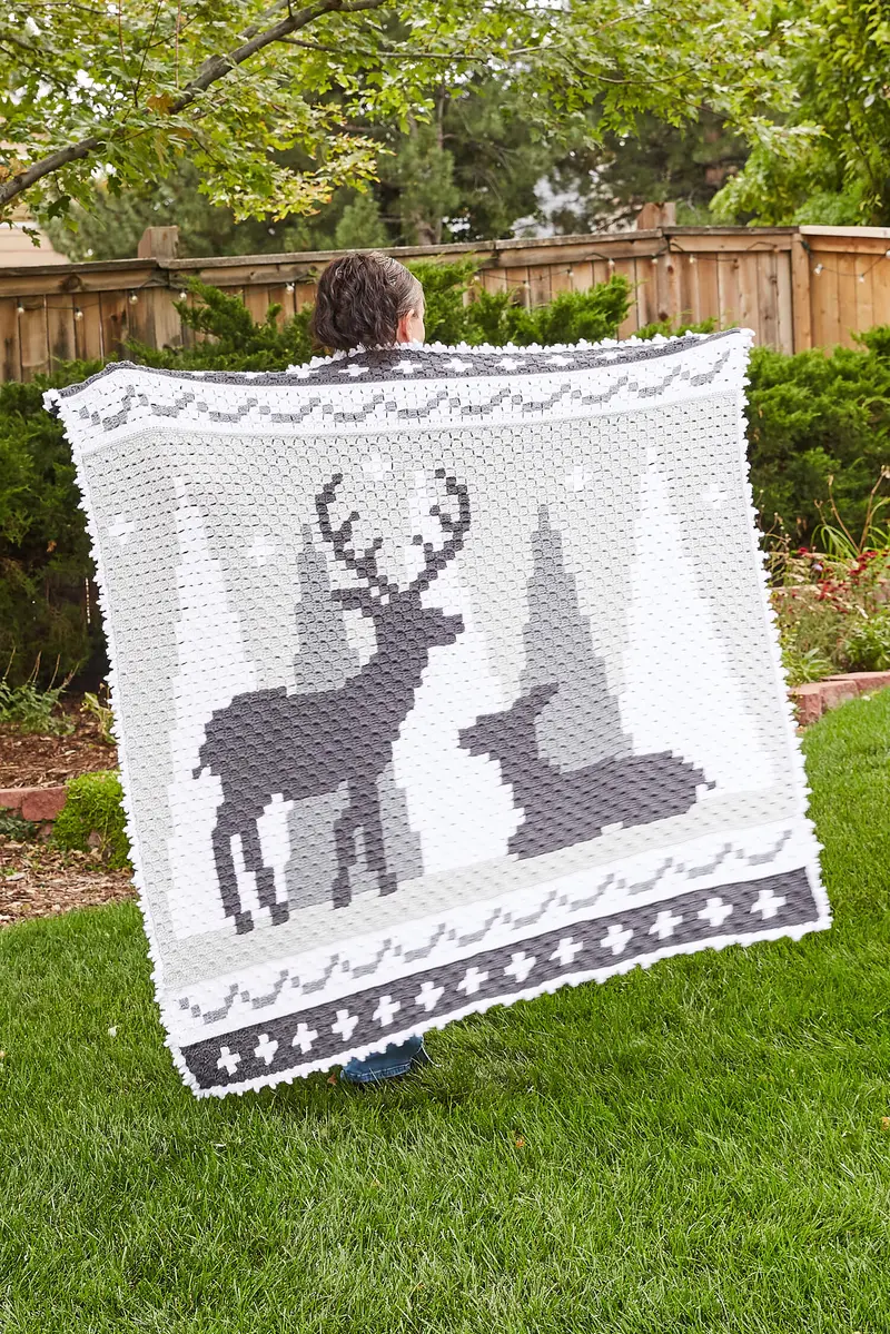 Crochet Kit - Winter Wonderland Afghan 1