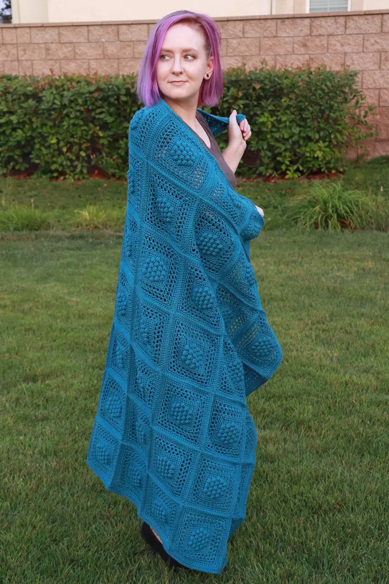 Crochet Kit - Winterberry Throw 1