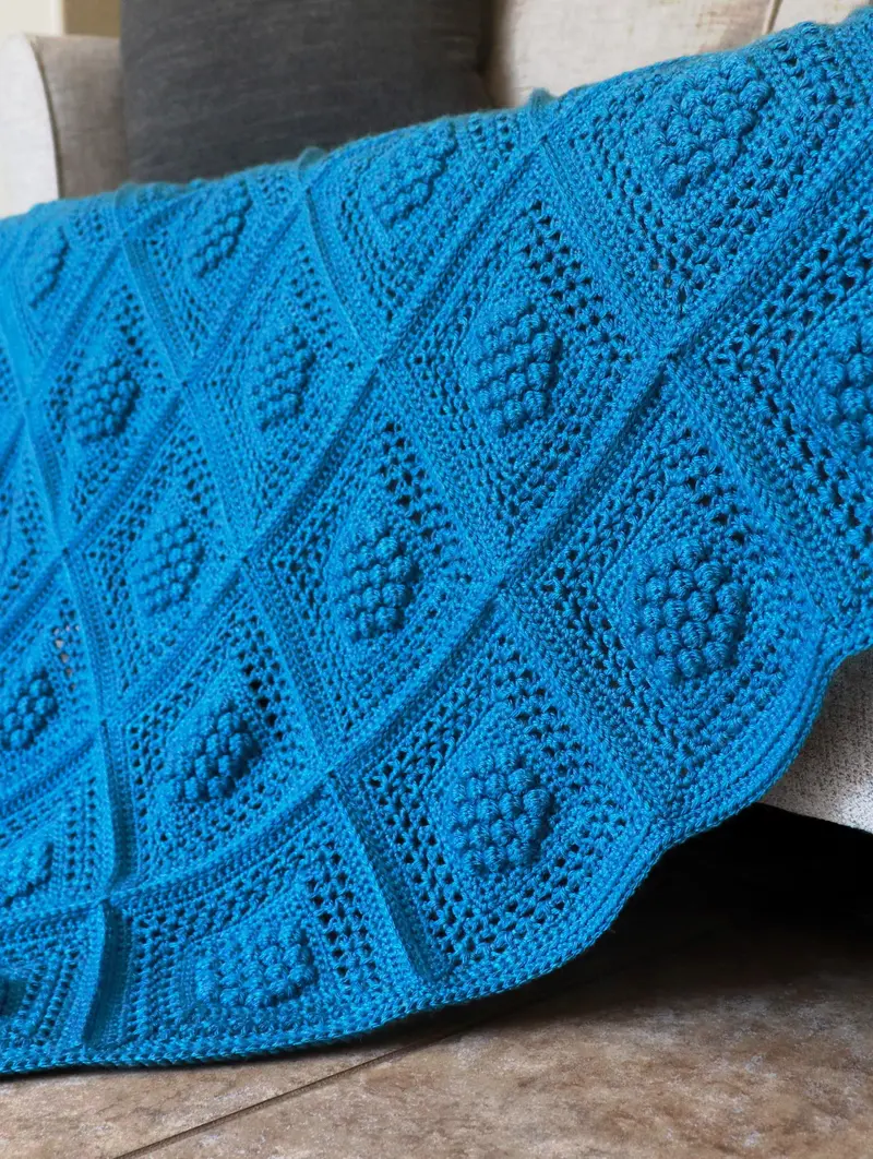Crochet Kit - Winterberry Throw 2