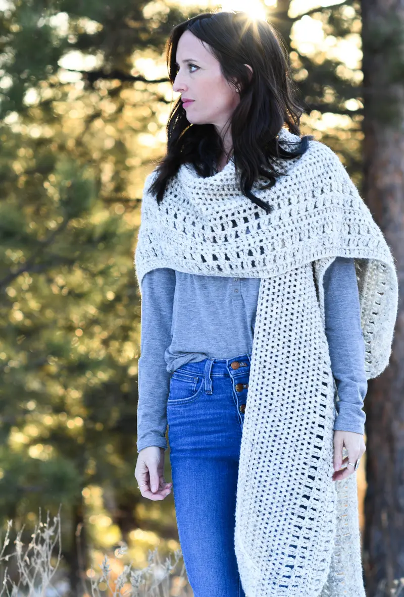 Crochet Kit - Winterfest Ruana 2