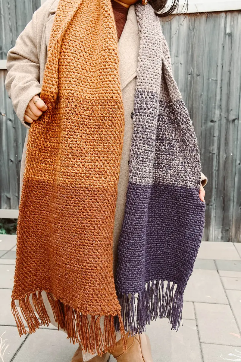 Crochet Kit - Winterwish Blanket Scarf 1