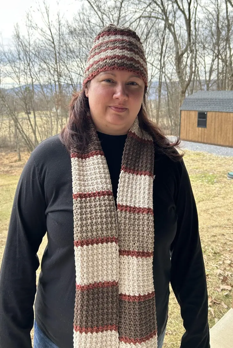 Crochet Kit - Woodland Hat & Scarf Set 2