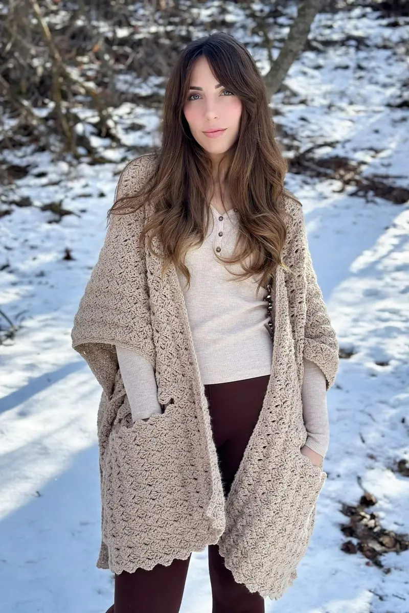 Crochet Kit - Woodlands Blanket Wrap 1