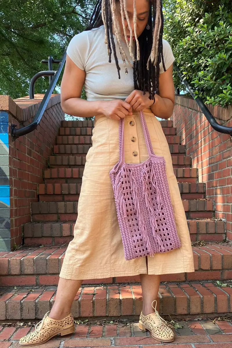 Crochet Kit - Woodrose Tote 1