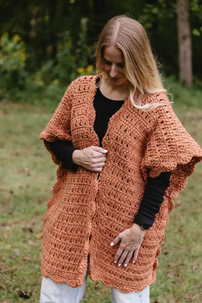 Crochet Kit - Wren Poncho Cardi 1