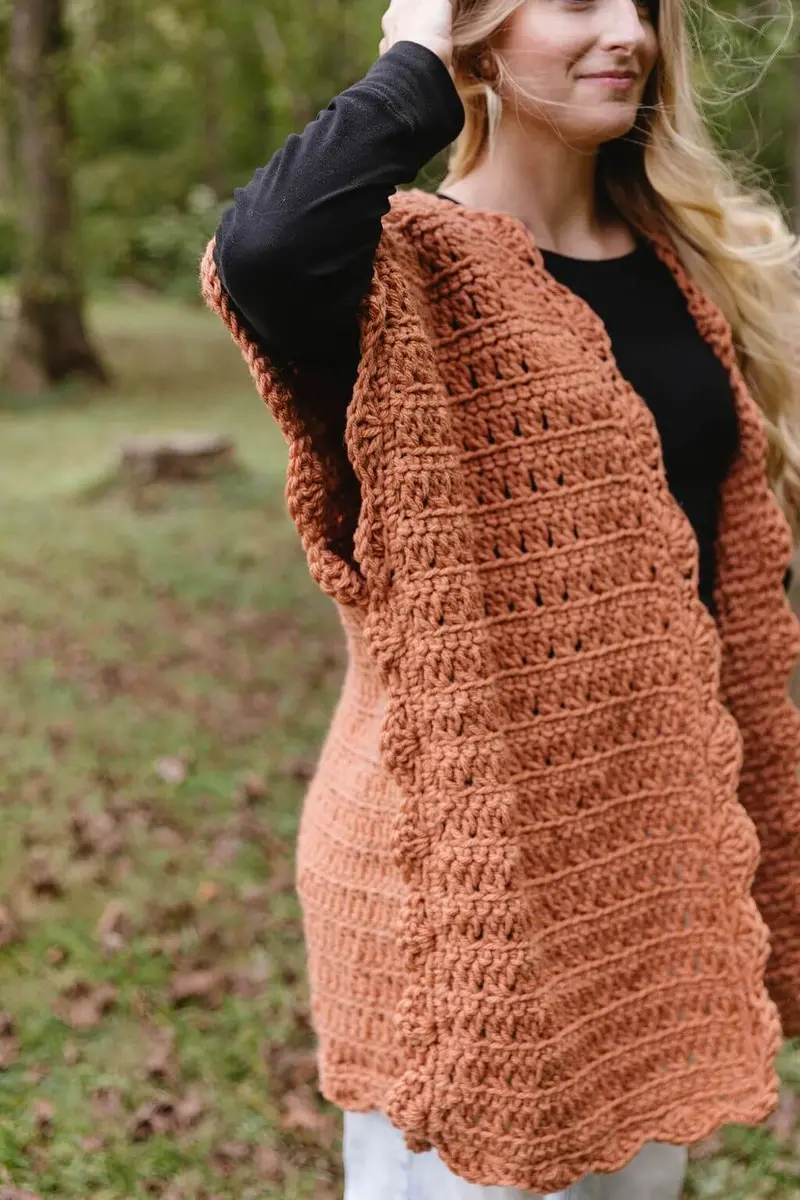 Crochet Kit - Wren Poncho Cardi 2