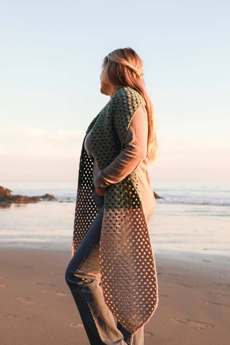 Crochet Kit - Yesterday Wrap 1