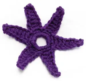 Crochet Motif Ix:  Six-Pointed Star (Crochet) 1