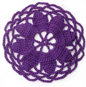 Crochet Motif Viii:  Flower-Center Circular Motif (Crochet) 1