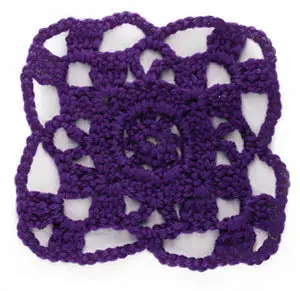 Crochet Motif X Granny Style Quad Rosette Pattern (Crochet) 1