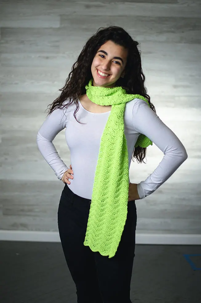 Crochet Ripple Scarf 1