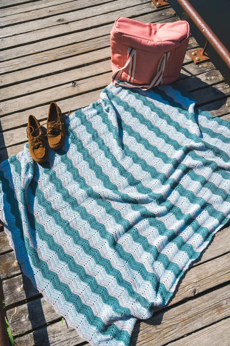 Croton Ripple Afghan (Crochet) 1