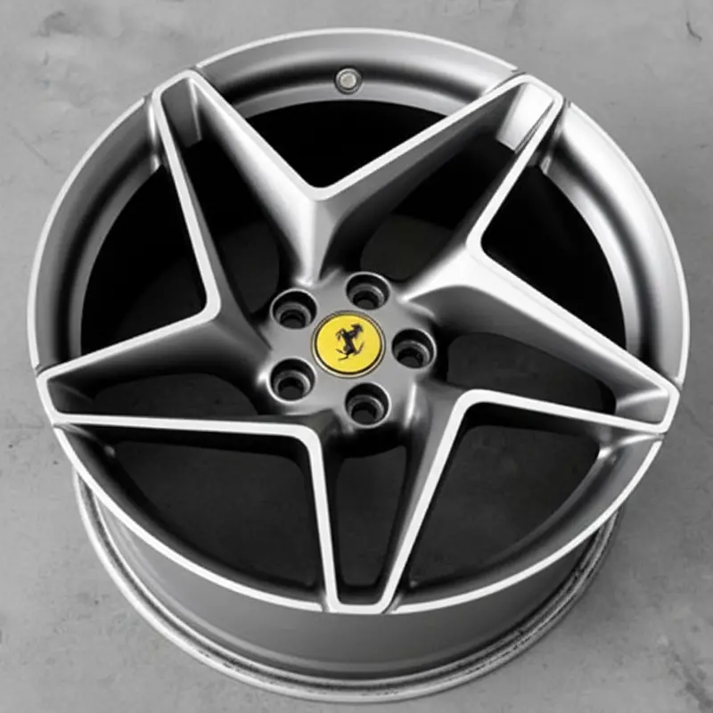 (Demo Car Wheels) 20" Ferrari F8 Tributo Forged 5-Spokes Oe Wheels 1