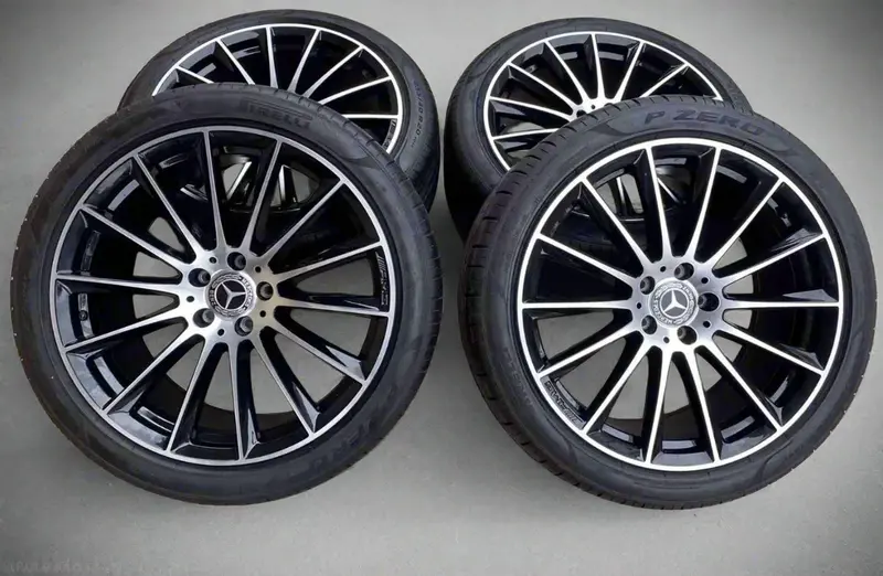 (Demo Car Wheels) 20” Mercedes-Benz E-Class Amg Multi-Spoke Oe Complete Wheels Set 1