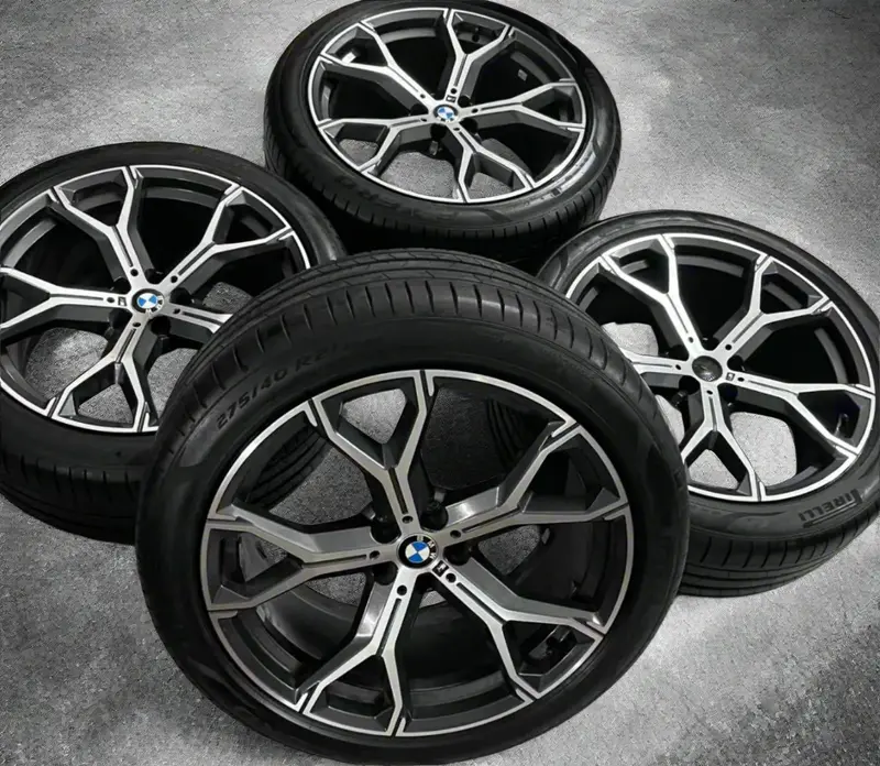 (Demo Car Wheels) 21” Bmw X5 / X6 741M M-Performance Oe Complete Wheels Set 1