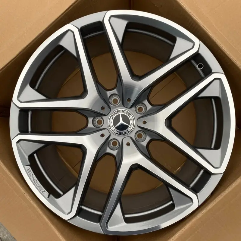 (Demo Car Wheels) 21” Mercedes-Benz G-Class Amg 5-Twin-Spoke Oe Complete Wheels Set 1
