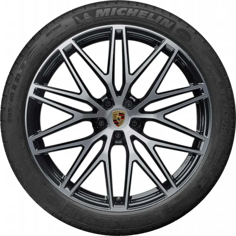 (Demo Car Wheels) 21” Porsche Macan Iii Rs Spyder Design Oe Complete Wheels Set 1