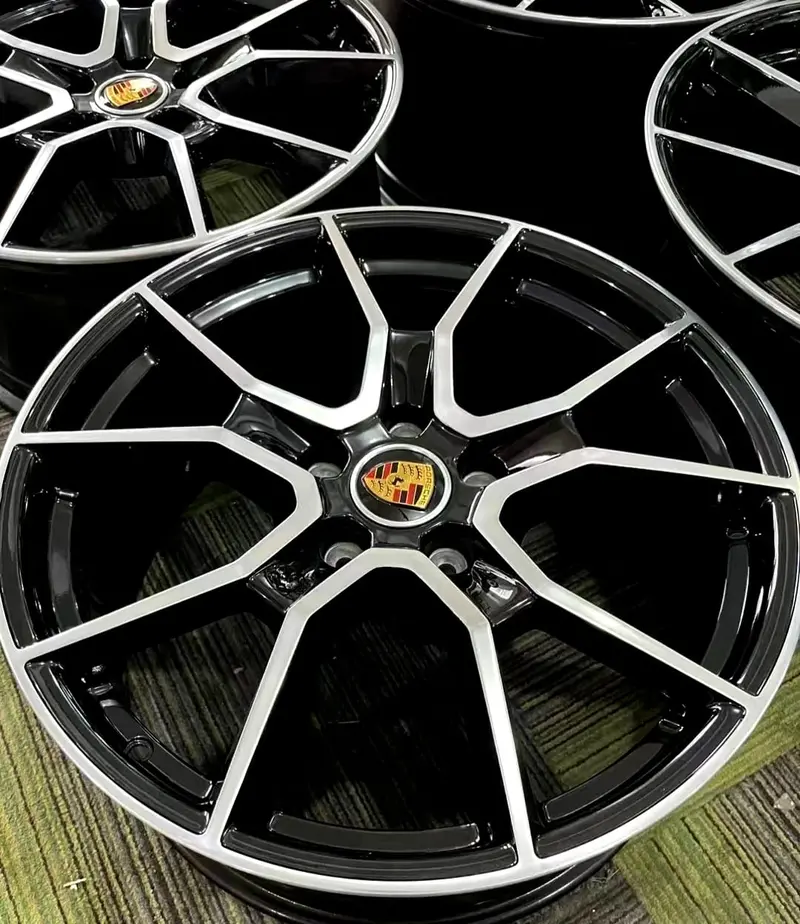 (Demo Car Wheels) 21" Porsche Taycan Gts Oe Wheels Set 1