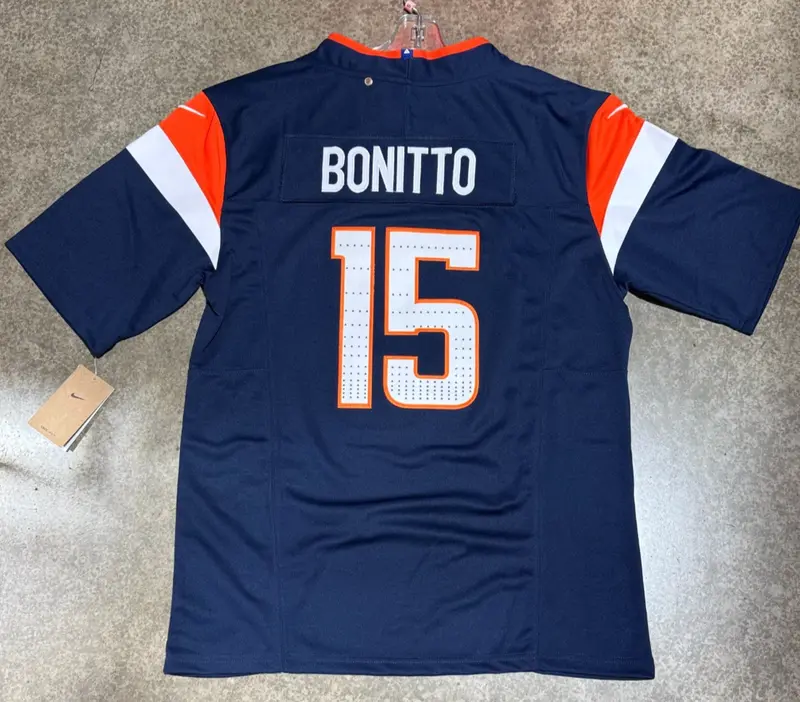 Denver Broncos Nik Bonitto Jersey  # 15 Blue 1