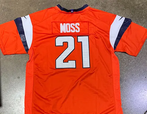 Denver Broncos Riley Moss Jersey # 21 Orange 1