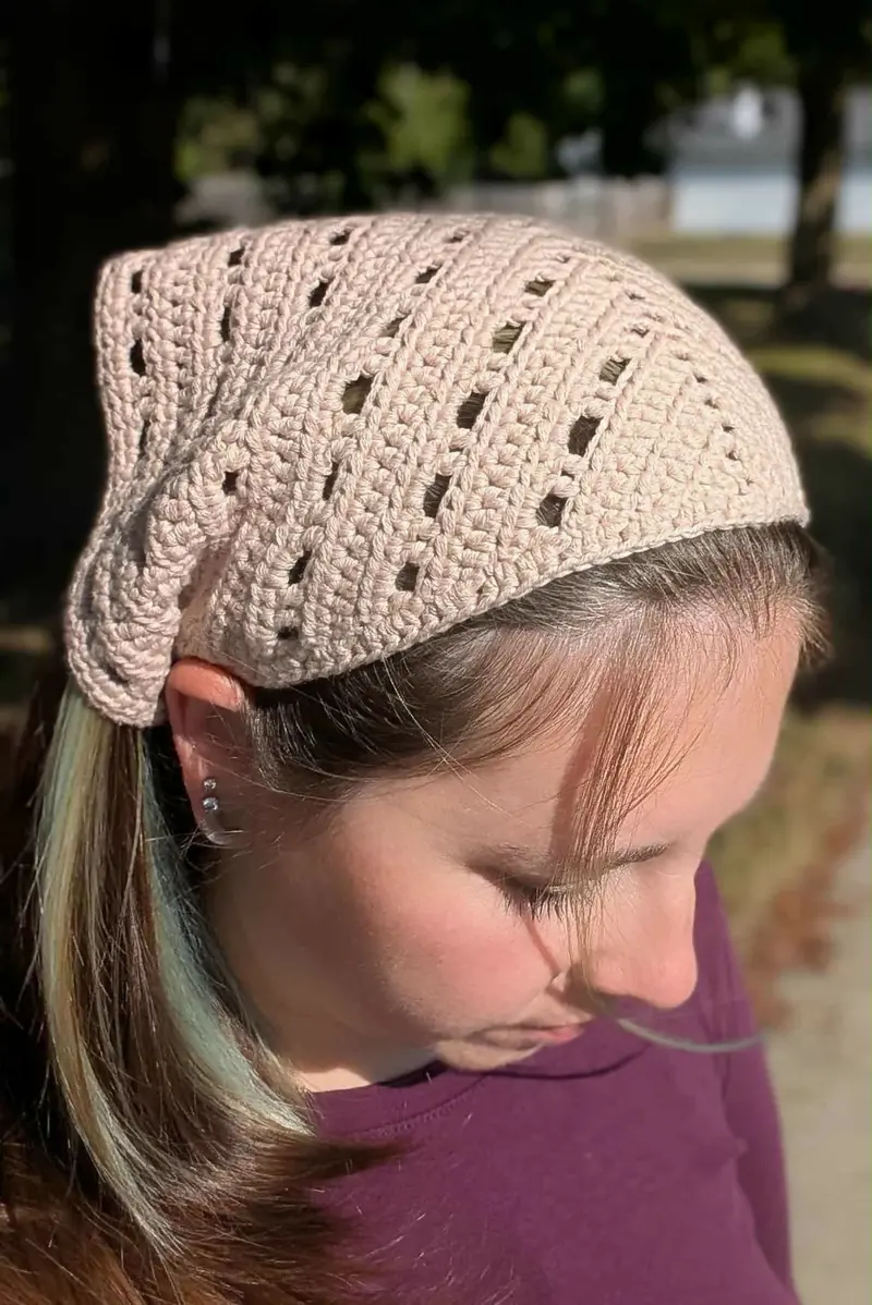 Desert Rose Bandana (Crochet) 1