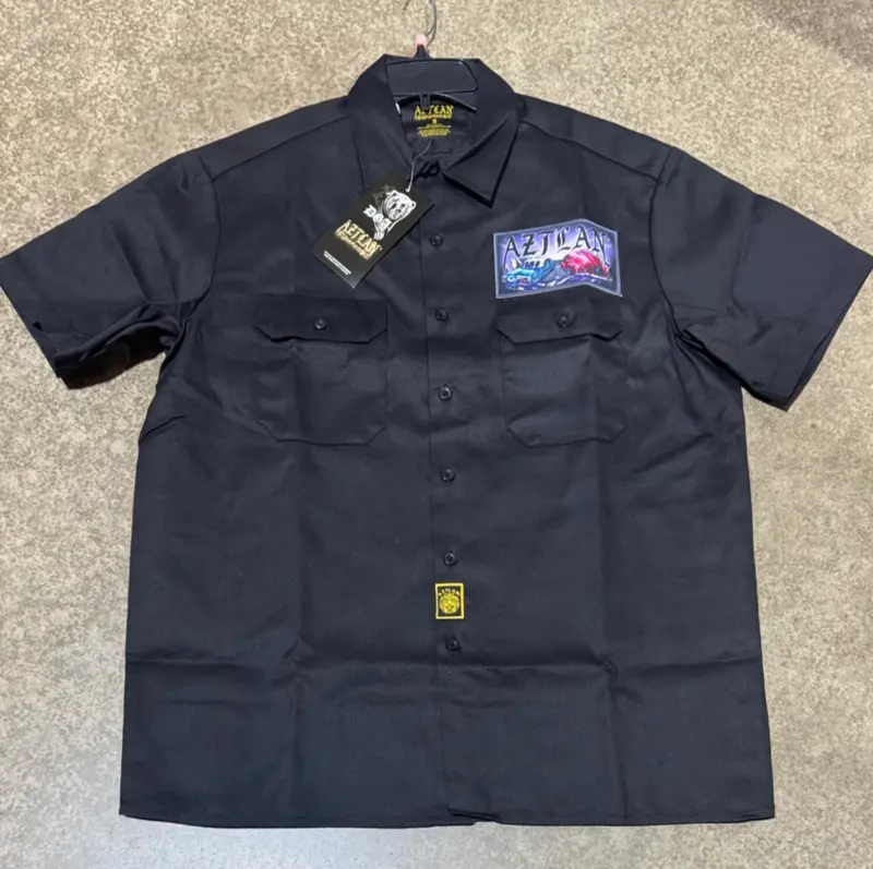 Dga Work Shirt Black Mi Gente Button Up Lowrider Art David Gonzales 2