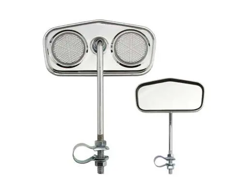 Diamond Mirror Chrome Clear Reflectors. 1
