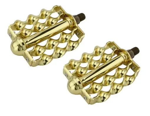 Double Flat Twisted Pedals Gold. 1