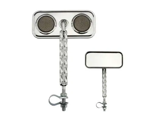 Double Twisted Mirror Chrome Black Reflectors 1