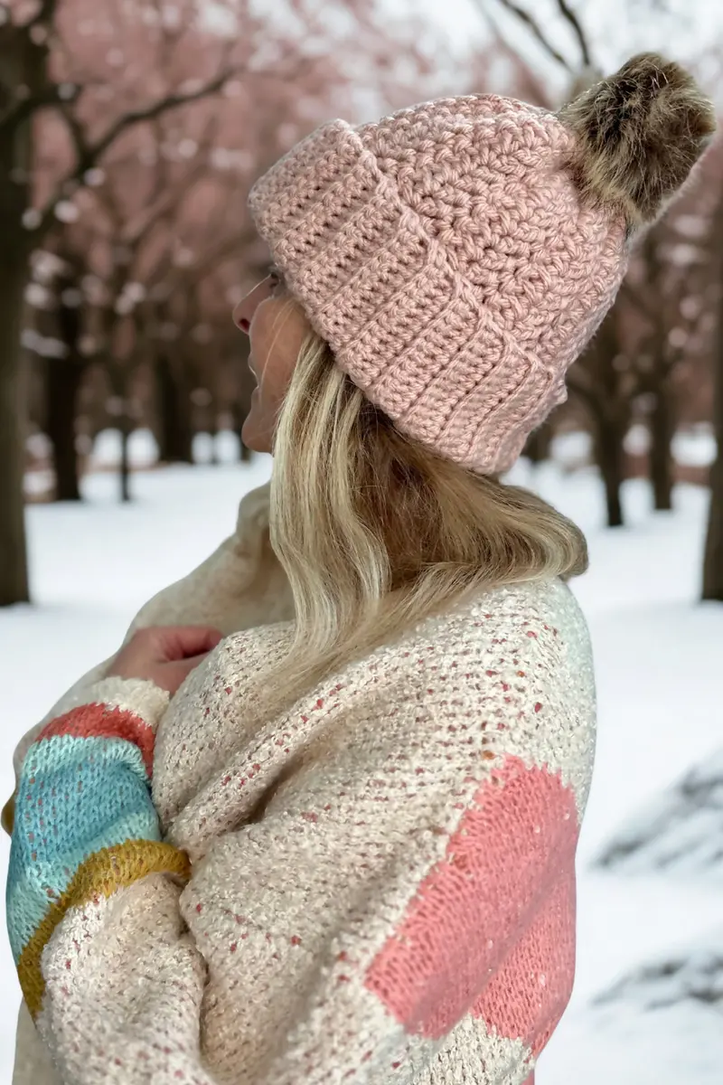 Downhill Beanie (Crochet) 1