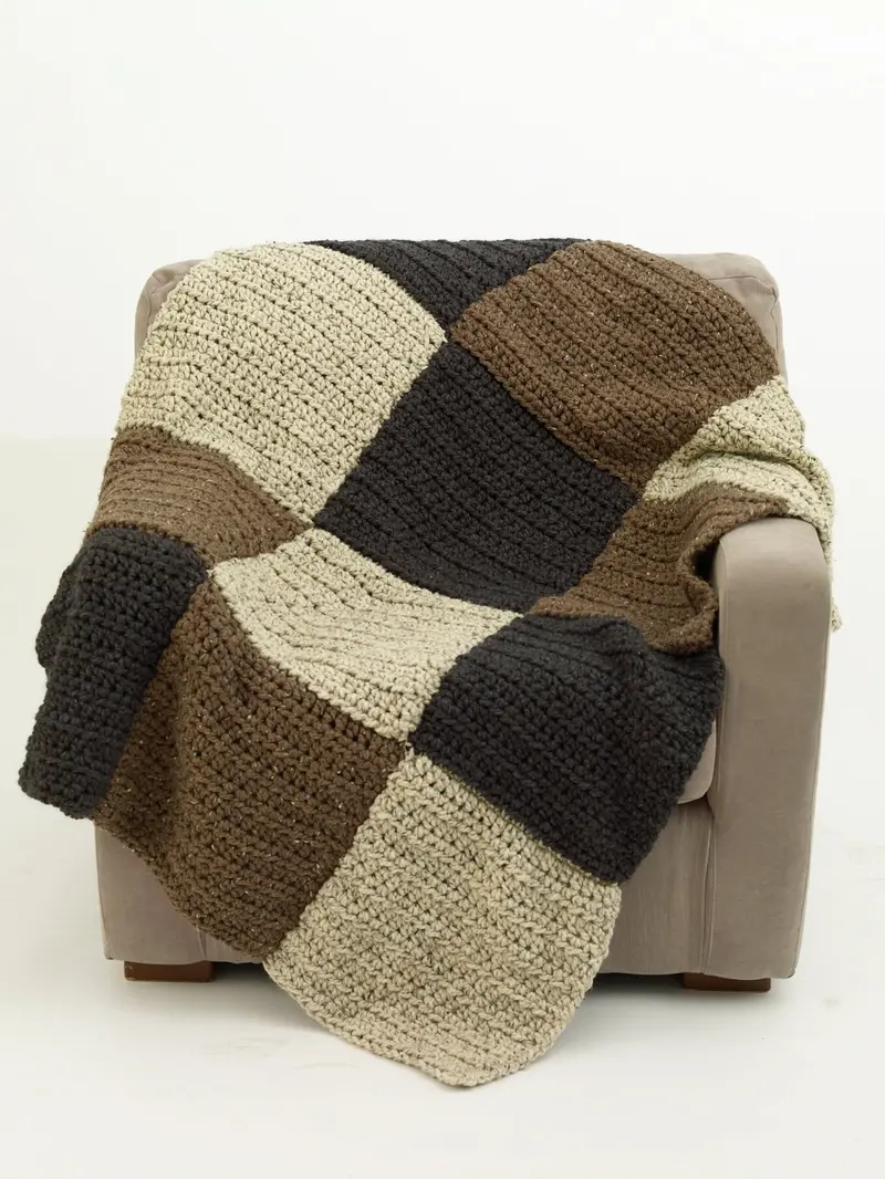 Earth Block Afghan Pattern (Crochet) 1