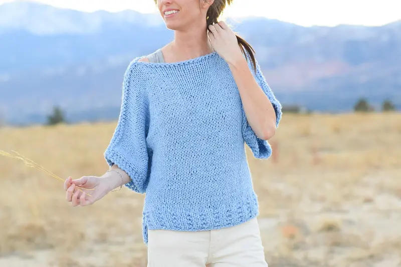 Easy Knit Boxy T Shirt Top Kit 1